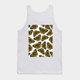 Painted lady butterfly pattern Tank Top